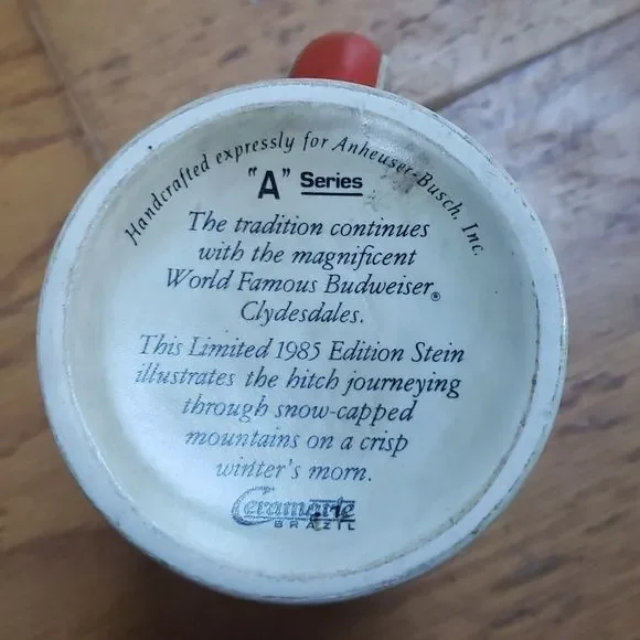 1985 BUDWEISER Stein - Picture 5 of 6